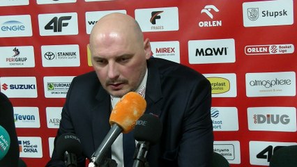 Przemysław Frasunkiewicz po meczu w Słupsku