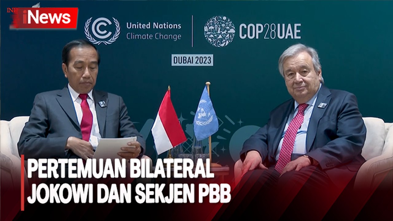 Presiden Jokowi Bertemu Sekjen PBB di Dubai, Ini yang Dibahas