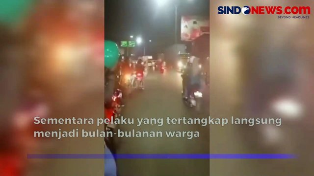 Detik-Detik Pelaku Begal Sadis di Kranji Kota Bekasi Diamuk Massa