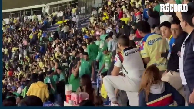 ¡Violencia en el Estadio Azteca! América vs León acaba con pelea en gradas