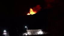 Mount Etna shoots lava into night sky