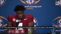 How did Alabama respond to Georgia cutting the lead in the second half