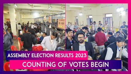 Download Video: Assembly Election Results 2023: Counting Of Votes Begin In Rajasthan, MP, Telangana & Chhattisgarh