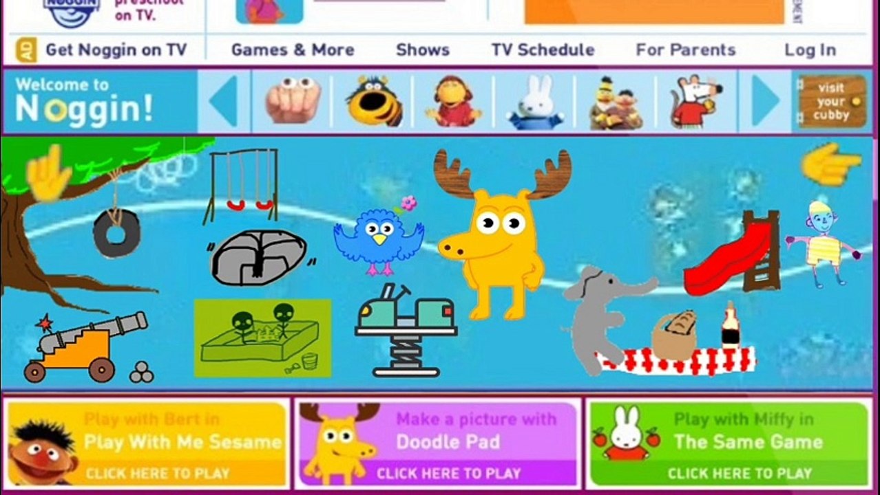 Noggin Website: Backyard Banner (2003-2009)