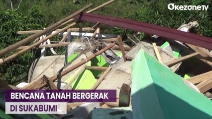 Detik-Detik Pergerakan Tanah Hancurkan 1 Rumah Warga di Sukabumi