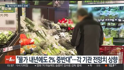 내년도 물가 상승률 2%대 중반 전망…정부 대책 고심