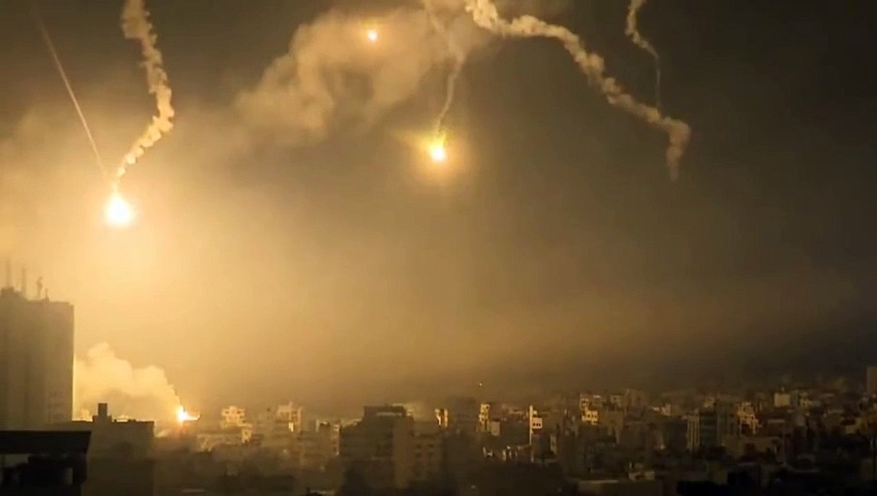 Gaza during night