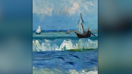 Van Gogh’un "Les Saintes-Maries-de-la-Mer" serisi dijital dünyada canlandı