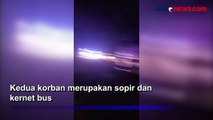 Bus Pariwisata SMKN Ngasem Bojonegoro Tabrak Truk Pasir di Tol Pasuruan, Sopir dan Kernet Tewas