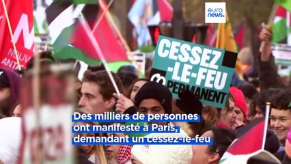 Des marches pour la Palestine en France, au Royaume-Uni et aux Etats-Unis