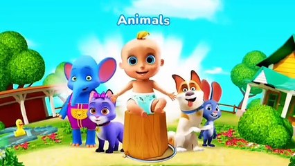 LOOLOO kid's song kid's wheel on the bus learning baby funny song