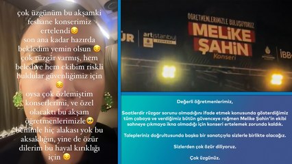 Melike Şahin konserini iptal etti, İBB açıklama yaptı: Gösterdiğimiz çabaya rağmen ikna olmadı
