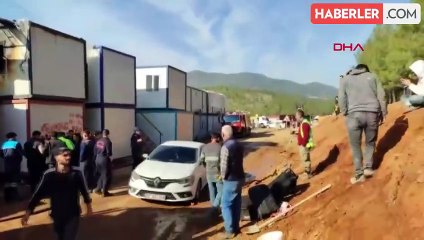 Nurdağı'nda Deprem Konutlarında Yangın Çıktı