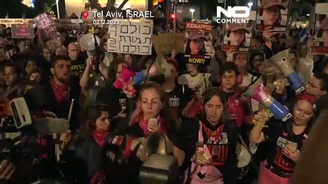 WATCH: Hundreds protest against Israeli government in Tel Aviv