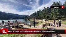 Gölcük Tabiat Parkı hafta sonu günübirlik tatilcilerle doldu