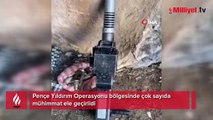 PKK'ya darbe üstüne darbe! Çok sayıda mühimmat ele geçirildi