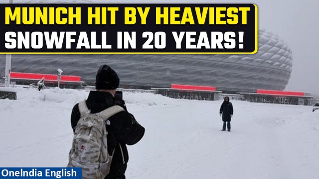Germany Snowfall: Over 700 flights cancelled; train services suspended in Munich | Oneindia News