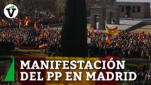 Miles de personas se han concentrado en Madrid en defensa de la igualdad de todos los españoles y contra la amnistía