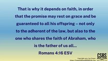 Does Faith Void God's Promises to the Jews? Romans 4:16