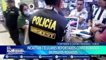 Celulares robados en Surco: PNP realiza operativo en Centro Comercial Polvos Rosados