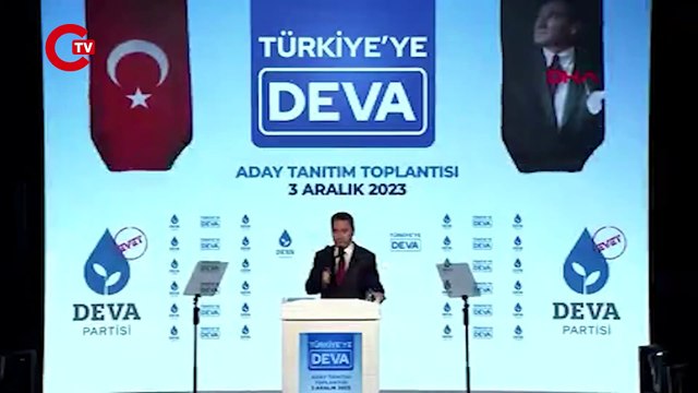 Babacan adaylarını açıkladı İktidara yerel seçimlerde sarı kart, genel seçimlerde ise kırmızı kart gösterelim