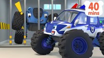 Monster Police Car Song _ Police Cartoon _ Nursery Rhymes _ Kids Songs _ Color Song _ BabyBus