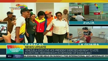 VP Delcy Rodriguez exercised her right to vote