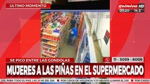 Dos mujeres terminaron a las piñas en un supermercado de Villa Elisa