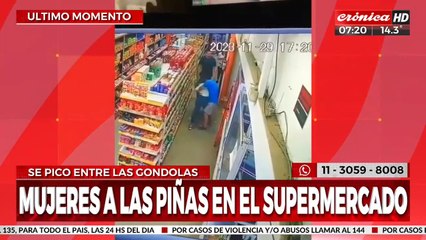 Dos mujeres terminaron a las piñas en un supermercado de Villa Elisa