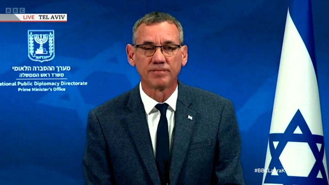 Adviser to Israel’s prime minister claims civilian war casualties ‘very low’ despite ‘15,000’ death toll