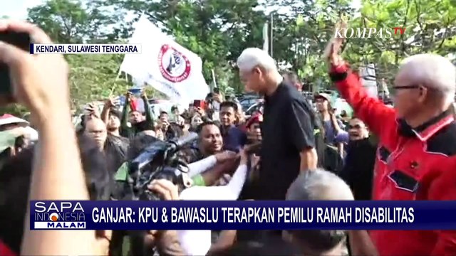 Ganjar Pesankan ke KPU dan Bawaslu Kendari Agar Terapkan Sistem Ramah Disabilitas