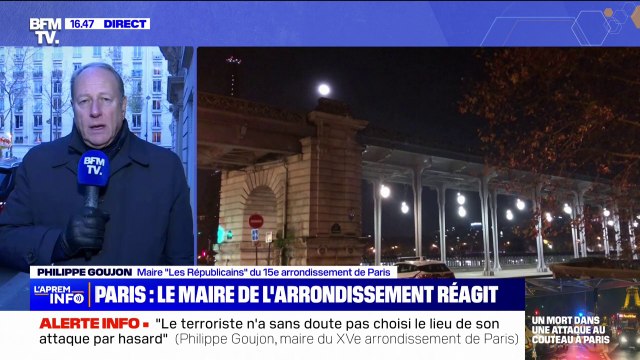Attaque à Paris: Philippe Goujon, maire du 15e arrondissement, rend hommage à l'action des forces de police