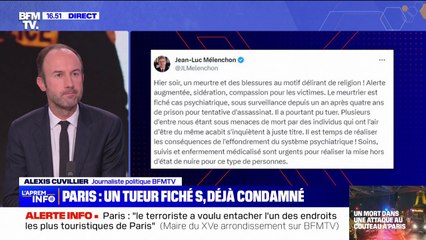 Attaque à Paris: Jean-Luc Mélenchon exprime sa "sidération" et sa "compassion" pour les victimes