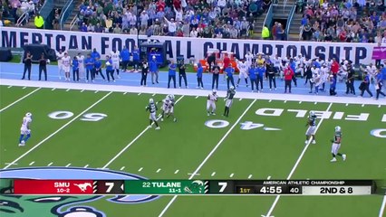 American Athletic Championship- SMU Mustangs vs. Tulane Green Wave - Full Game Highlights