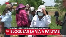 Conflicto de tierras en Guarayos: Pobladores de Pailitas bloquean y dicen que hay más heridos 