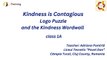 Logo Puzzle and the Kindness Wordwall class 1A Liceul Teoretic Pavel Dan