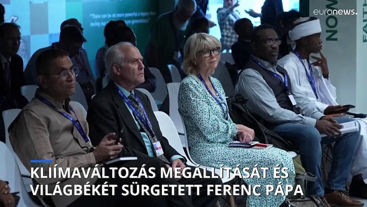 COP28 - a klímaváltozás megállítását és a világbéke elérését sürgette Ferenc pápa