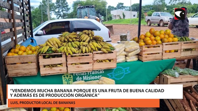 Fiesta Provincial de las Frutas Tropicales: “Vendimos mucha banana porque es de buena calidad y es orgánica”, indicó un productor de Almafuerte
