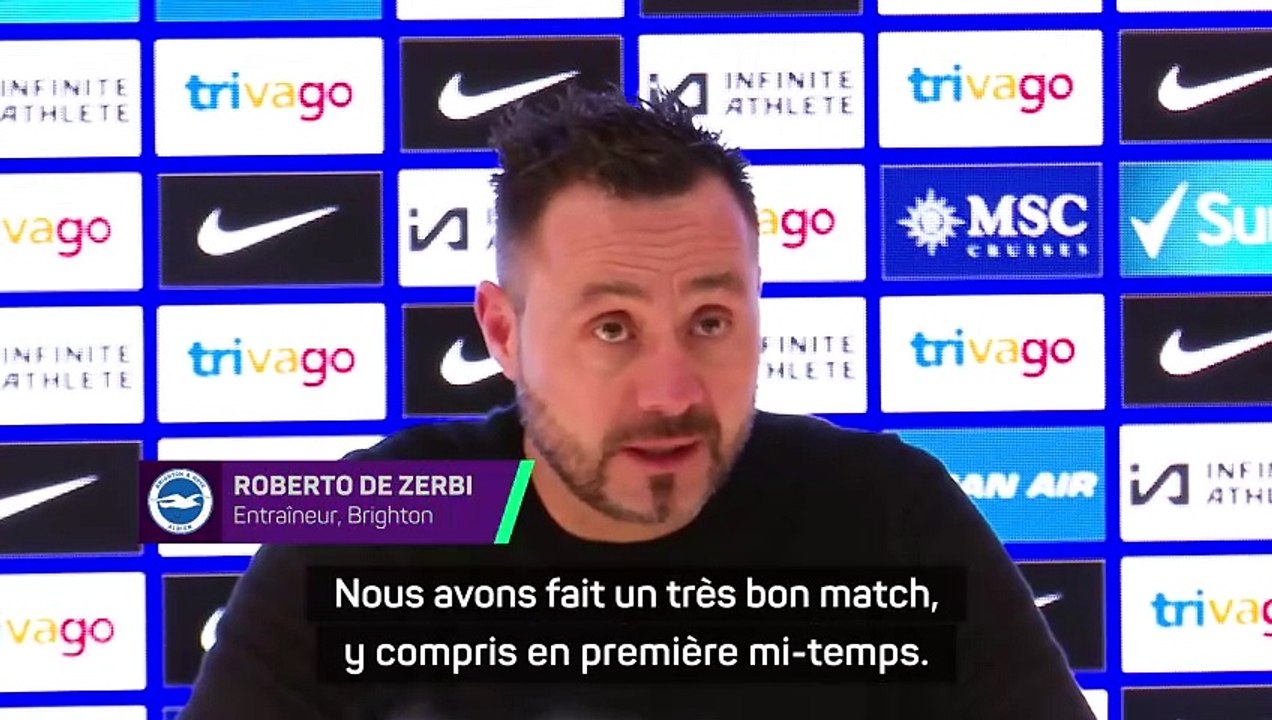 De Zerbi : “Nous avons encaissé trois buts stupides”