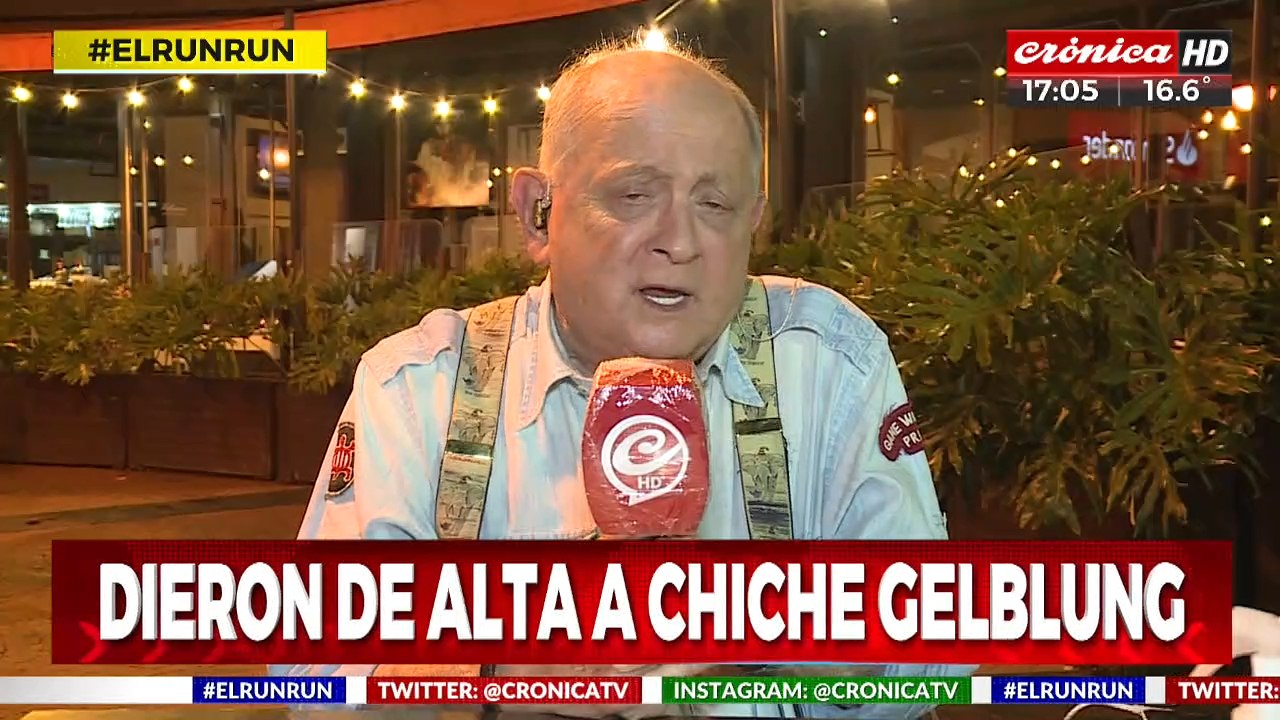 Primicia: Dieron de alta a Chiche Gelblung