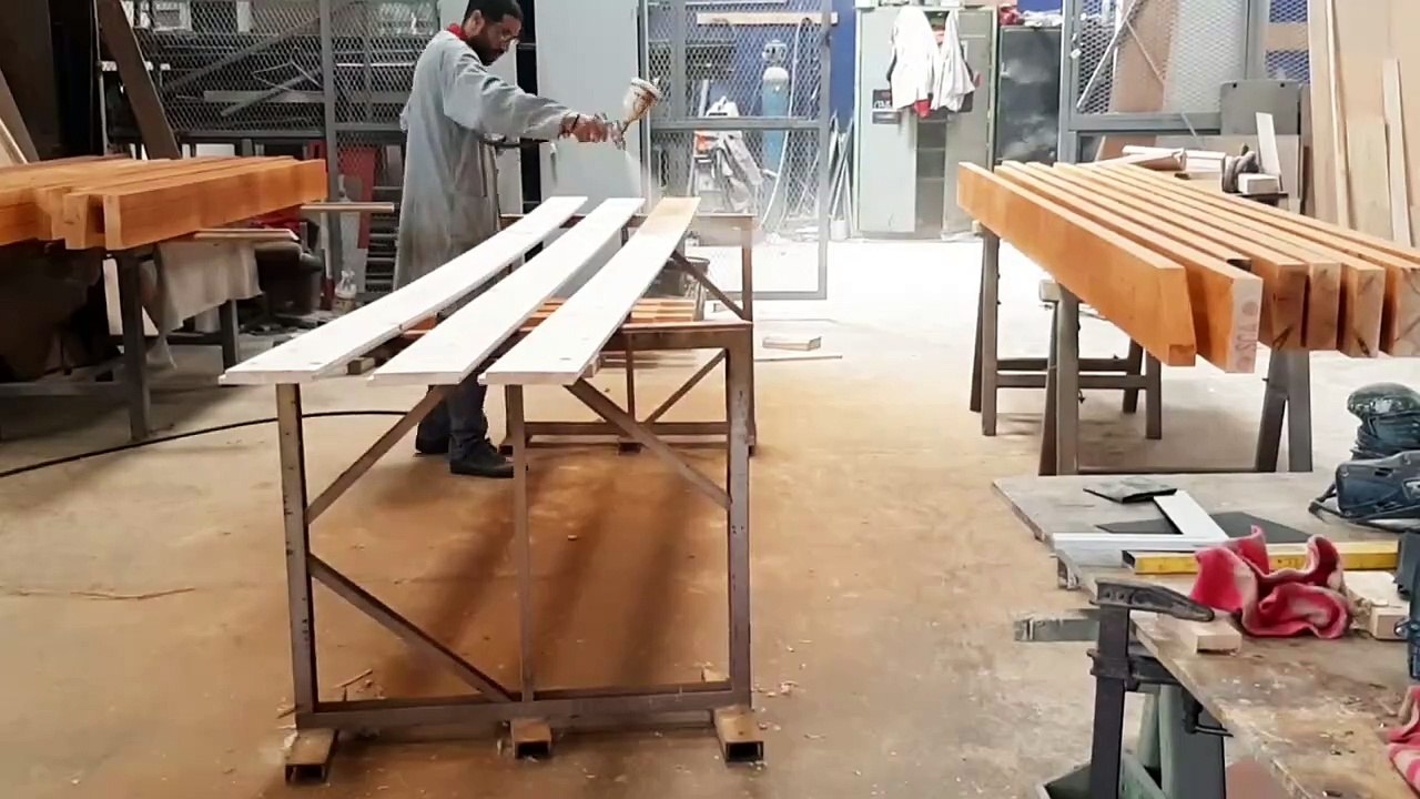 تركيب غرفة في السطح سقف من الخشب الأجز التاني   pergola en bois rouge