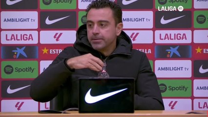 Rueda de prensa de Xavi Hernández, FC Barcelona vs. Atlético de Madrid