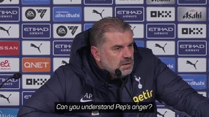 Postecoglou's abrupt response to Guardiola's referee anger
