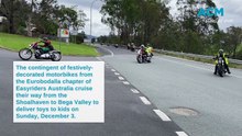 Eurobodalla chapter of Easyriders Australia deliver toys to kids