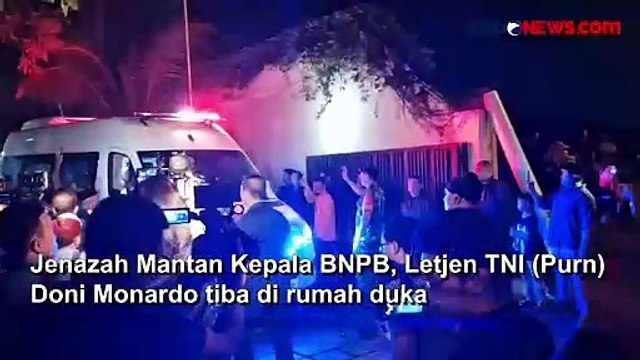Detik-Detik Jenazah Mantan Kepala BNPB Doni Monardo Tiba di Rumah Duka Serpong