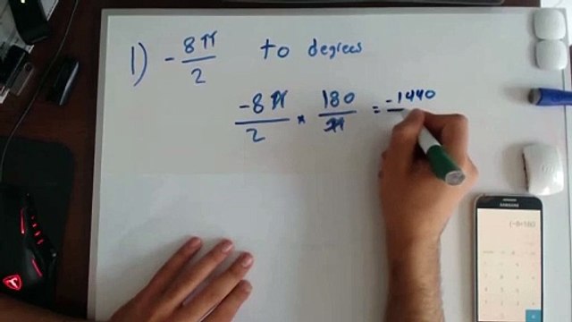 How to convert from radians to degrees and from degrees to radians - Trigonometry