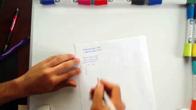 Solving a system of linear equations by using reduced row echelon form