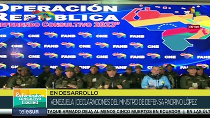 Vladímir Padrino: El llamado era a votar por nuestra integridad territorial venezolana