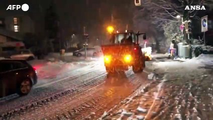 Maltempo in Germania, forti nevicate nel sud