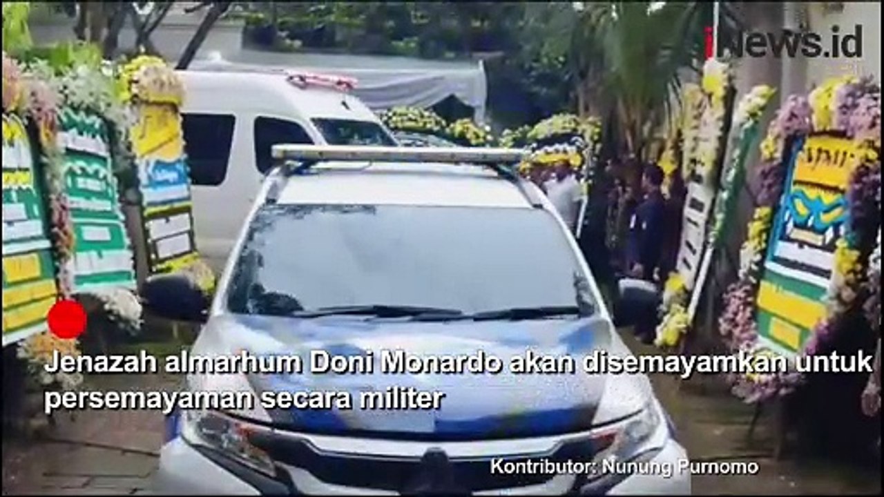 Jenazah Doni Monardo Dibawa Ambulans dari Rumah Duka ke Mako Kopassus